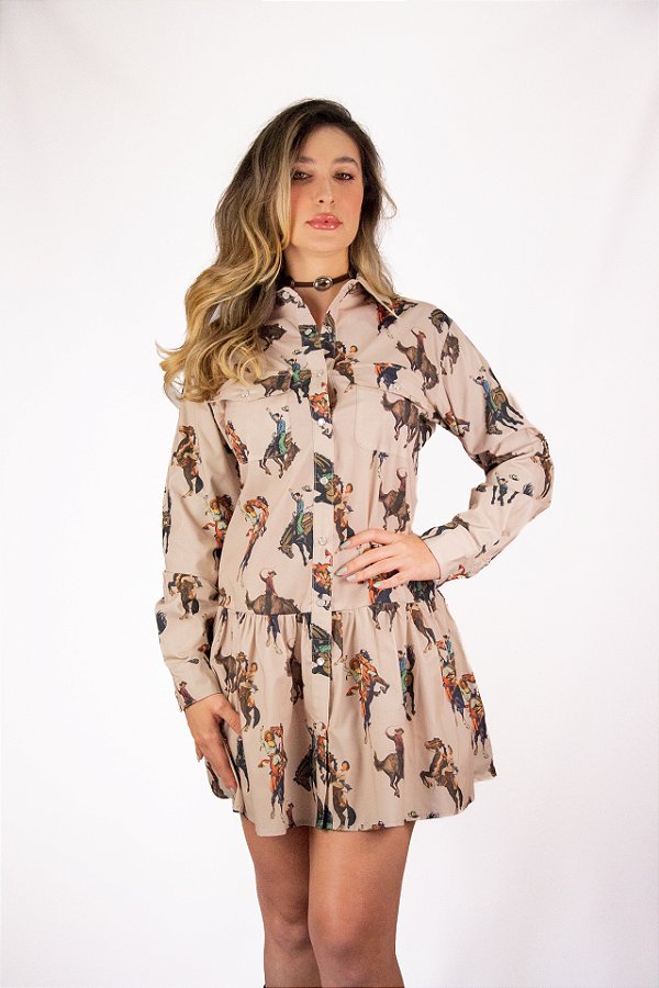 Vestido Chemise Rider Horse