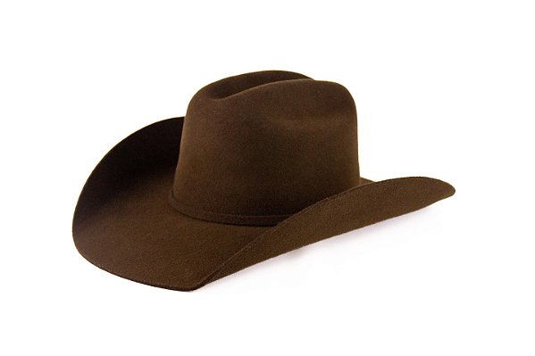 Chapéu Stable formato laçador Marrom