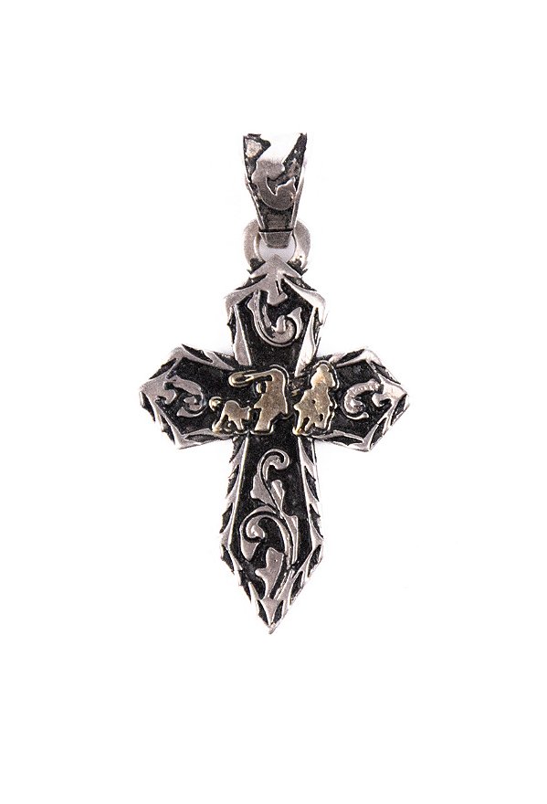 CRUCIFIXO TEAM ROPING INFANTIL SEMI JOIA