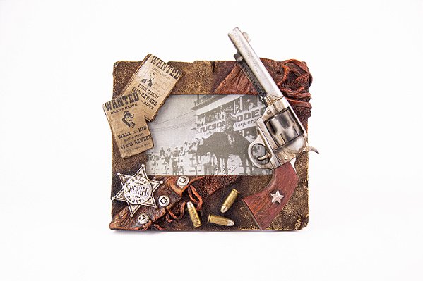 Porta retrato pistola