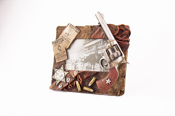 Porta retrato pistola