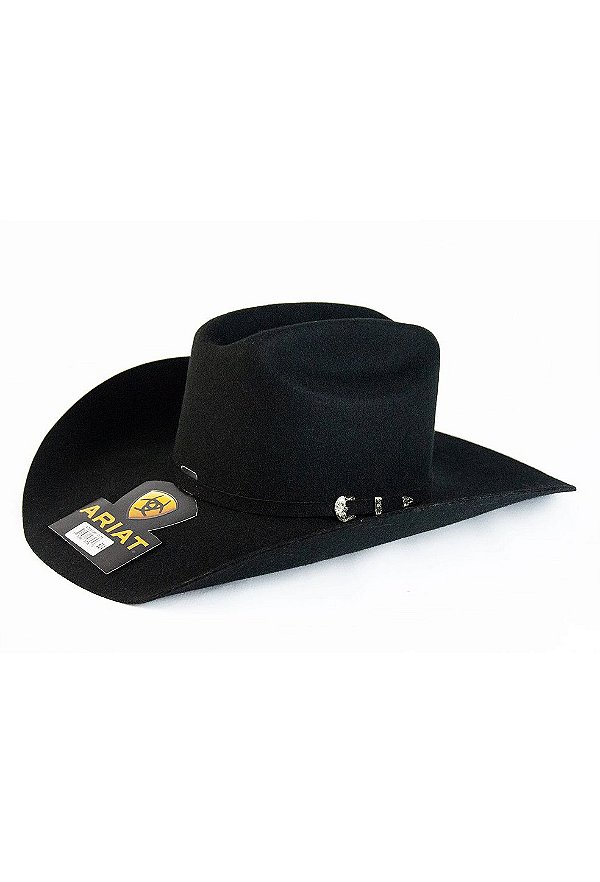 Chapéu Ariat Importado Feltro Premium 3x Black