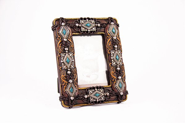 Porta retrato fivela turquesa