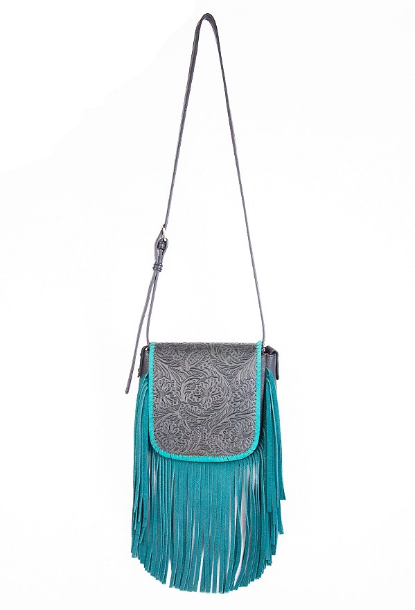 Bolsa montana West bloom turquesa