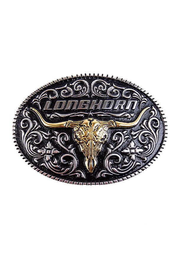 fivela country long horn black