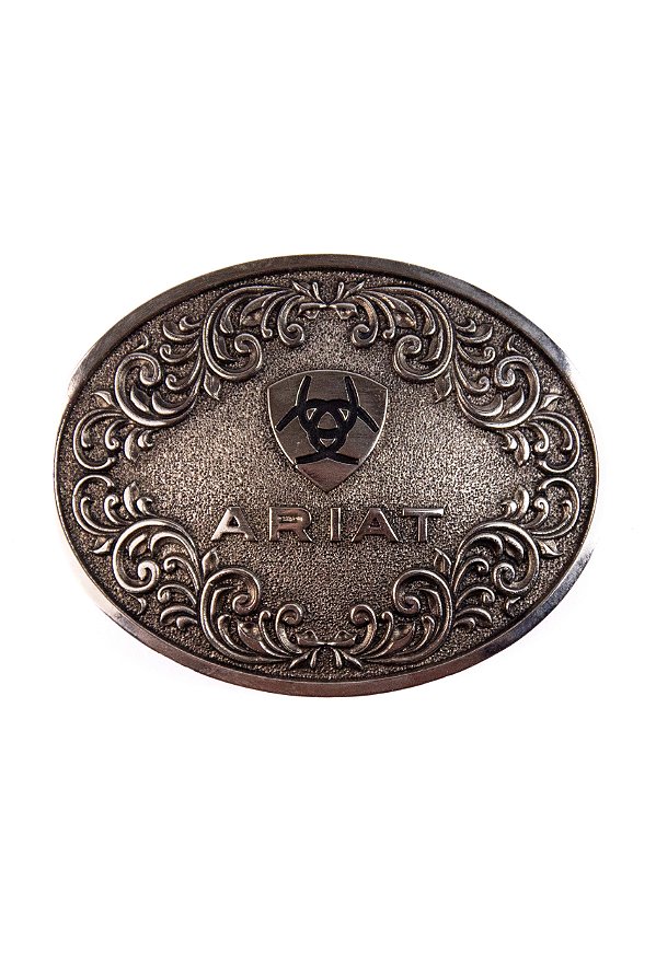 Fivela nacional ariat prata