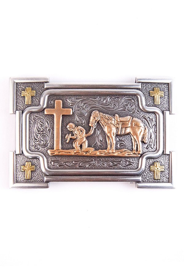 fivela importada nocona cowboy prayer