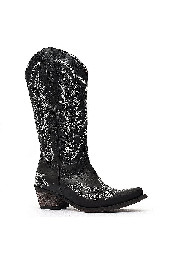Bota Feminina Vimar Bico Fino Black