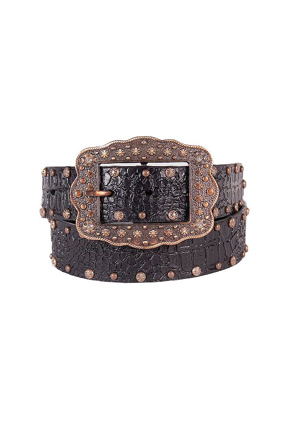 cinto croco black