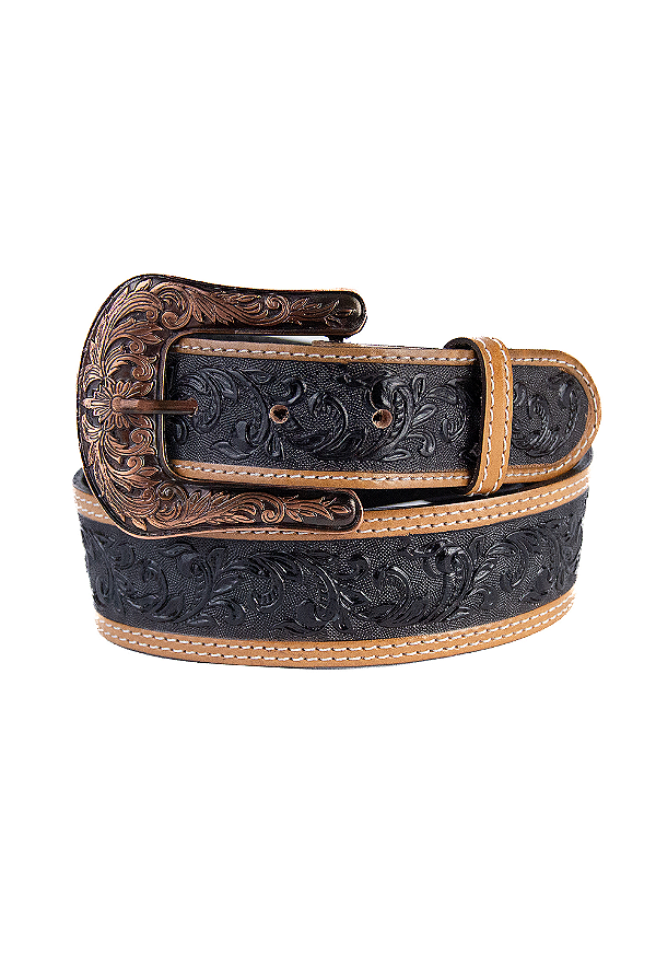 Cinto floral caramel