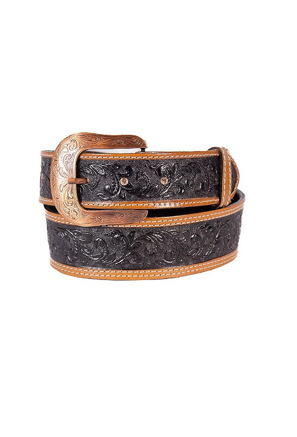 Cinto floral caramel