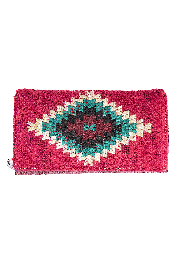 Carteira Montana West aztec ruby pink western