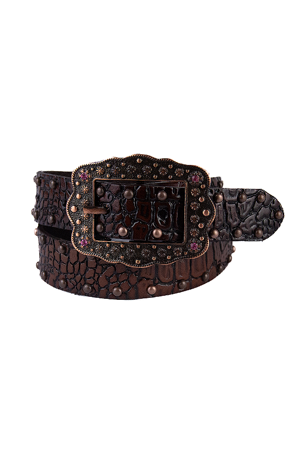 Cinto Infantil Country croco Marrom