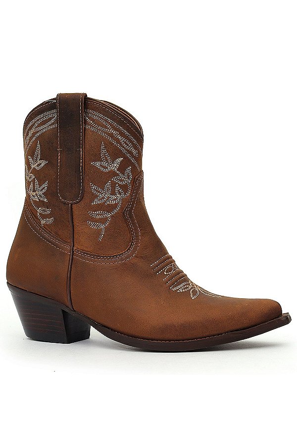 BOTA VIMAR BICO FINO FOSSIL CASTANHO CANO CURTO