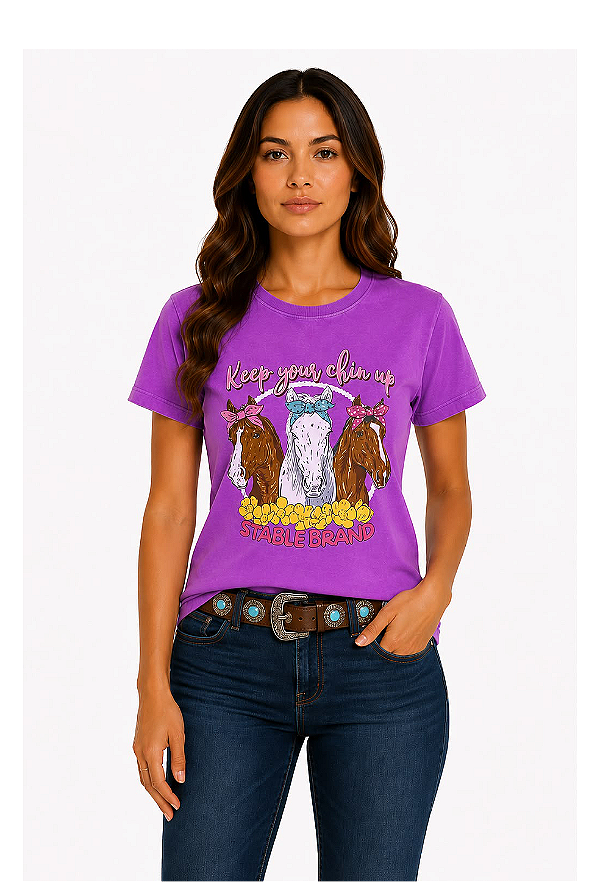 T-Shirt Feminina Stable Brand Keep