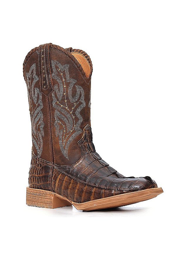 bota vimar feminina jacare tabaco