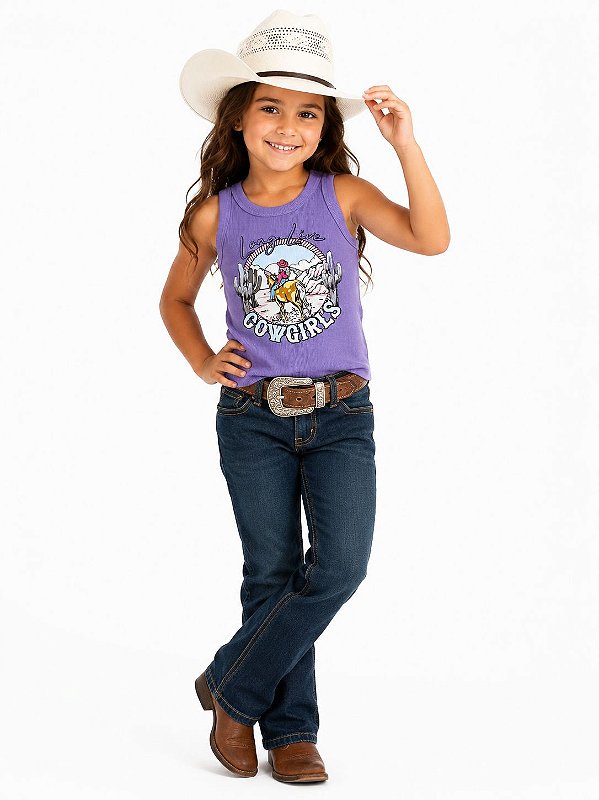 Regata stable brand infantil cowgirls lilas