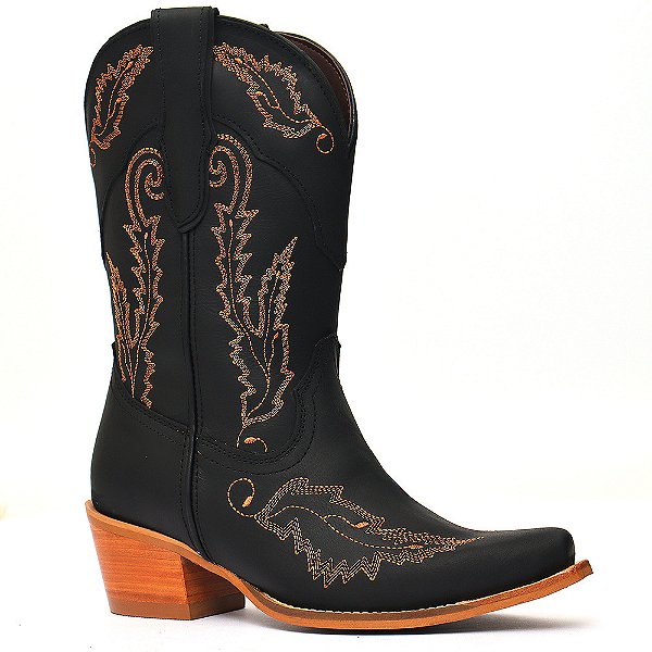 Bota fossil black luchese