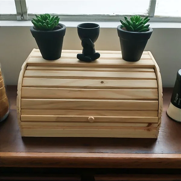 Porta Pão Grande Madeira Porta