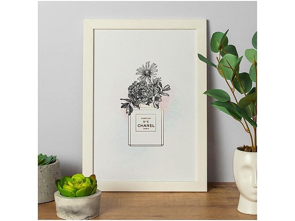 Quadro Decorativo Beauty Fashion Chanel nº 5