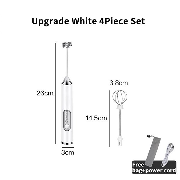 Espuma de leite liquidificador elétrico sem fio batedor café misturador portátil