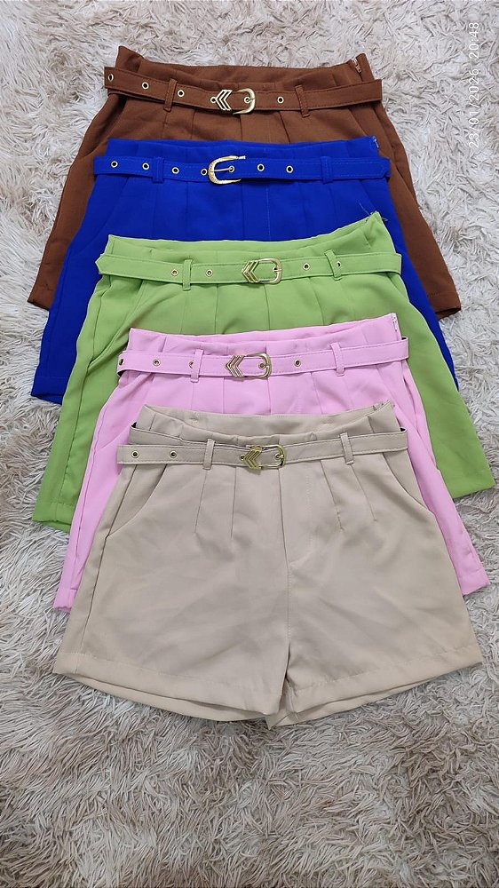Short Alfaiataria com Cinto