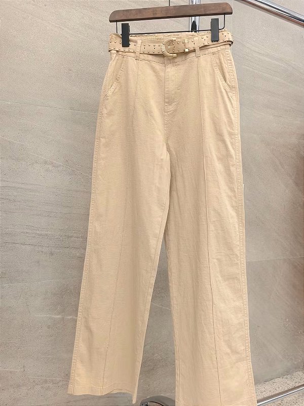 Calça Pantalona de Linho