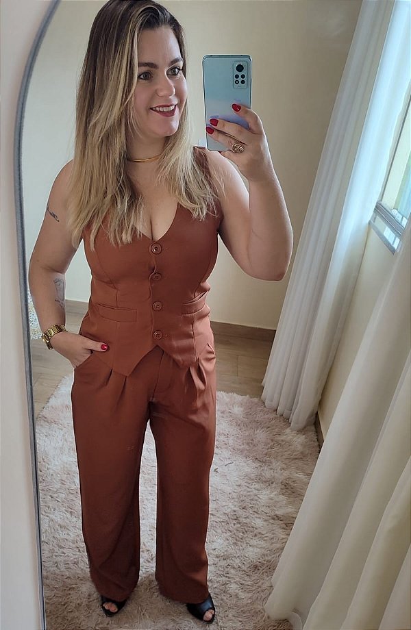 Conjunto Alfaiataria - Colete e calça