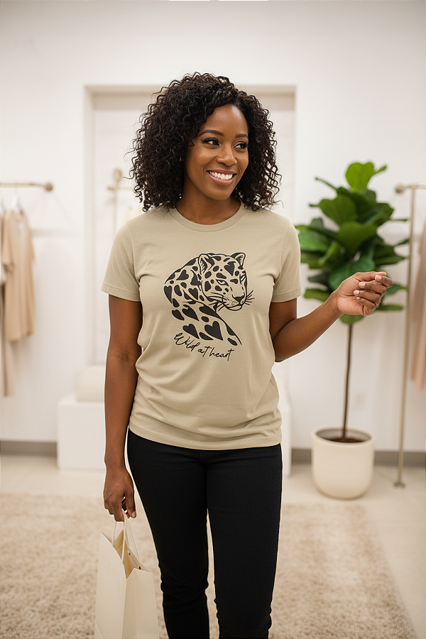 T-shirt - Wild at Heart - Bege