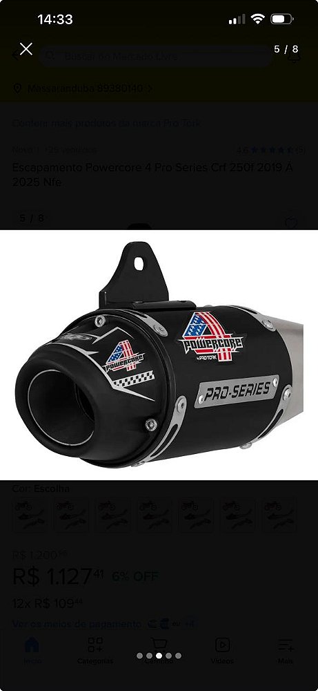 Escape Protork Pro-Series Crf250F completo