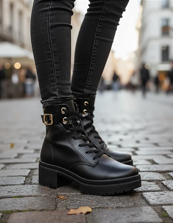 Bota Coturno Feminina Mississipi Berteli Tratorada Original - REF: J0821