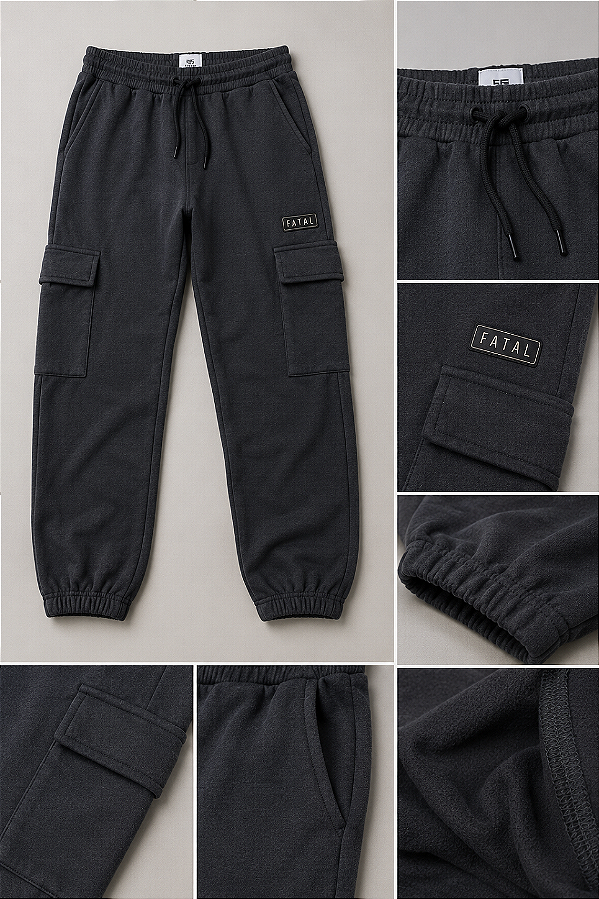 Calça Moletom Masculina Ecko Unltd Cargo Com Punho - REF: 30943