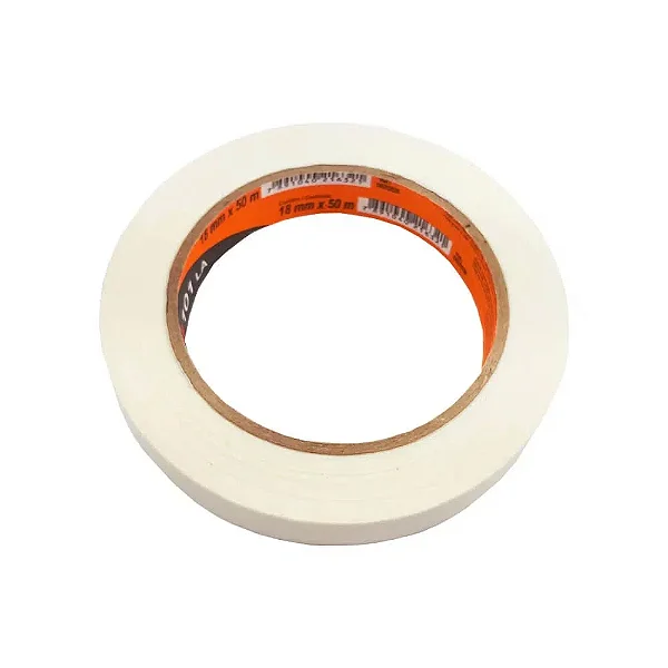 Fita Crepe 3M 18mm x 50m Branca 1 Rolo