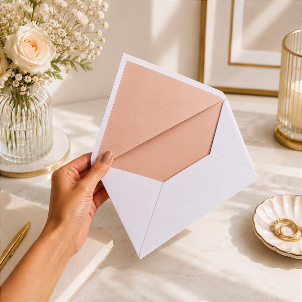 Envelope Mod. 002 com forro Color Plus 15x21 cm
