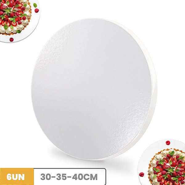 Tabuleiro Para Bolo em MDF 9mm Kit C/ 6 Tabua de Confeitaria