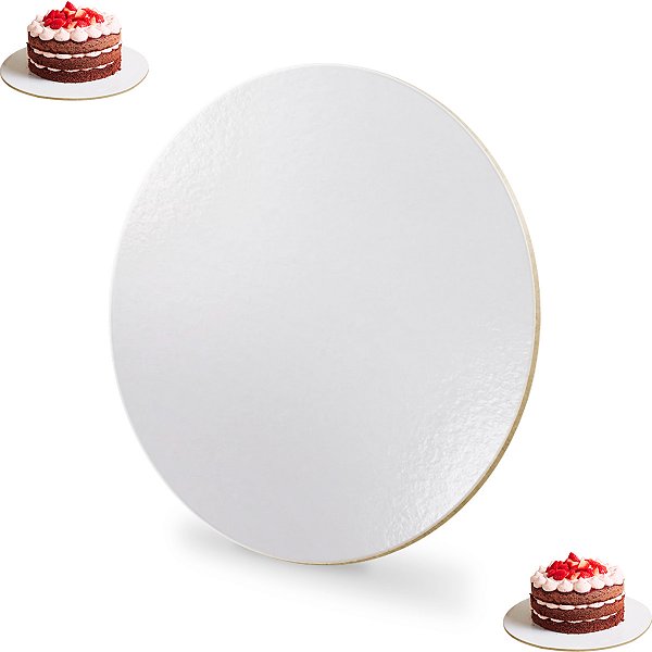 Cake Board Mdf 3mm Liso 11cm Confeitaria Prato Base Com 10