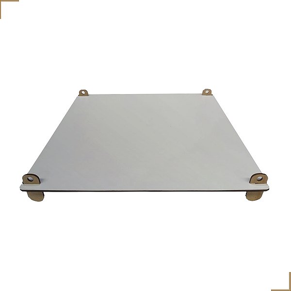 Bandeja Para Bolo em MDF Branco com Pés Desmontáveis