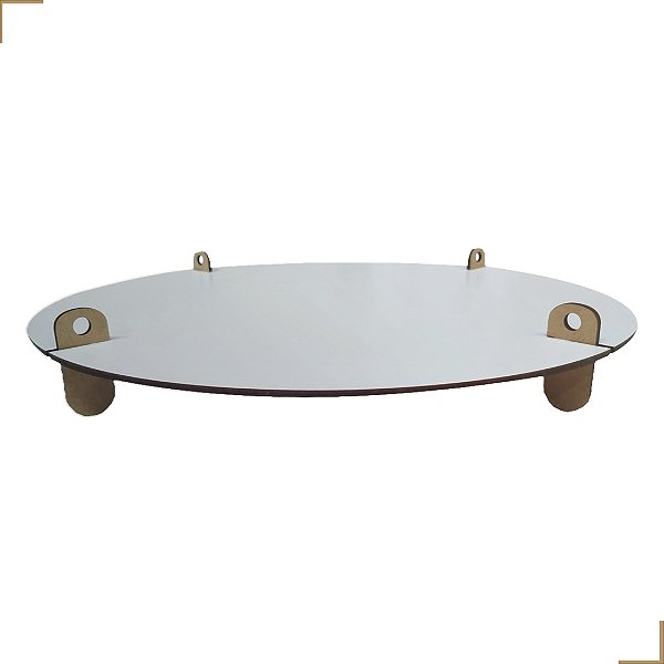 Bandeja Para Bolo em MDF Branco Kit C/3 com Pés Desmontáveis