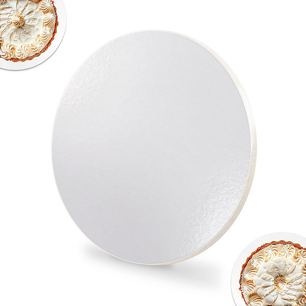 Tabuleiro Mdf 6mm Redondo 30cm Bolo Confeitaria Kit 4 Un