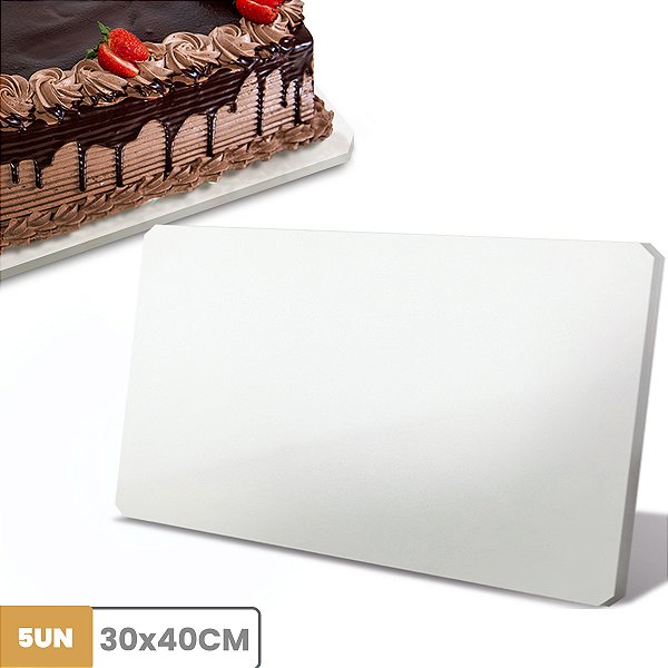 Tabuleiro Para Bolo em MDF 6mm Kit C/ 5 Tabua de Confeitaria