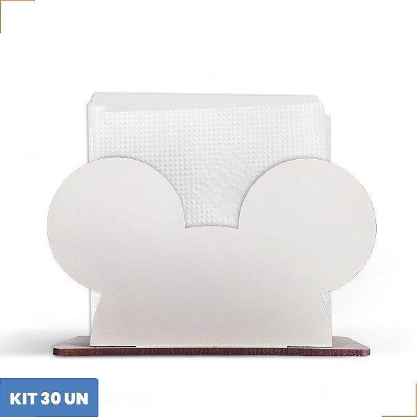 Porta Guardanapo Personagem Decoração Mdf 12cm Kit 30
