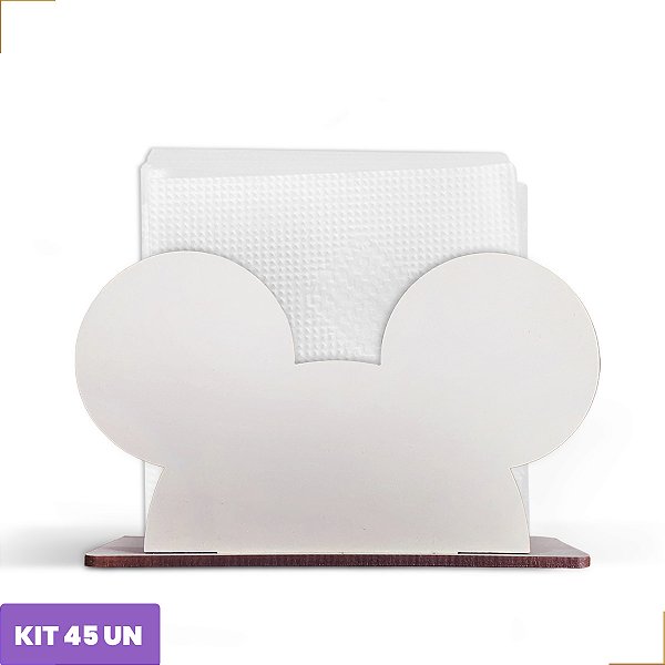Porta Guardanapo Personagem Decoração Mdf 12cm Kit 45