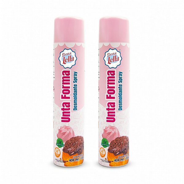 Unta Forma Desmoldante Spray 400ml Bolo Confeitaria Kit 2 Un