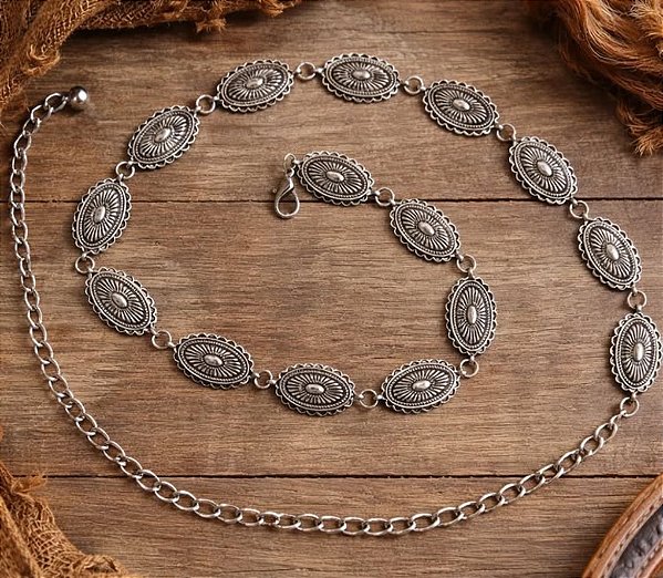 Cinto Country Western Prata Vintage