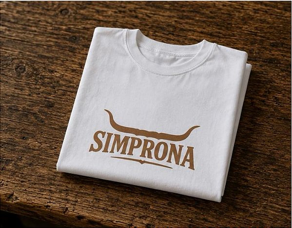 TSHIRT SIMPRONA CAMURCA BRANCO\MARRON