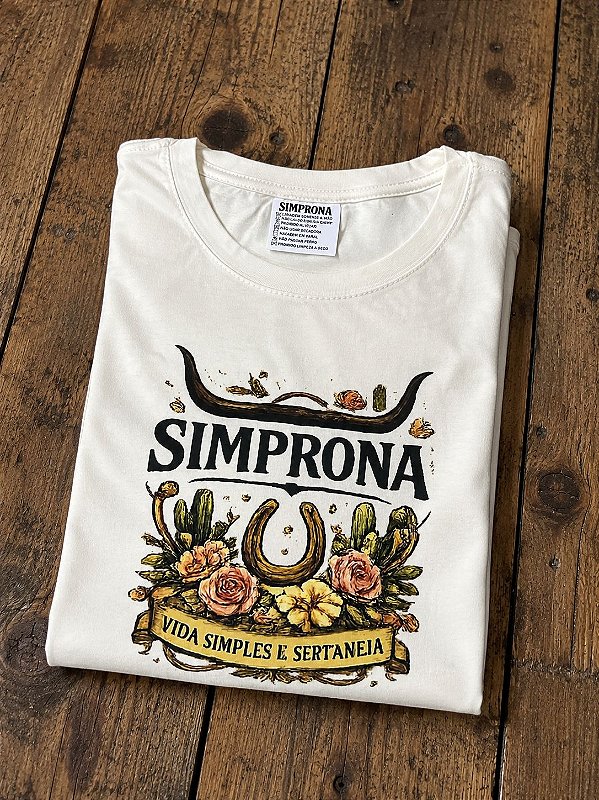 TSHIRT FERRADURA SIMPRONA BEGE