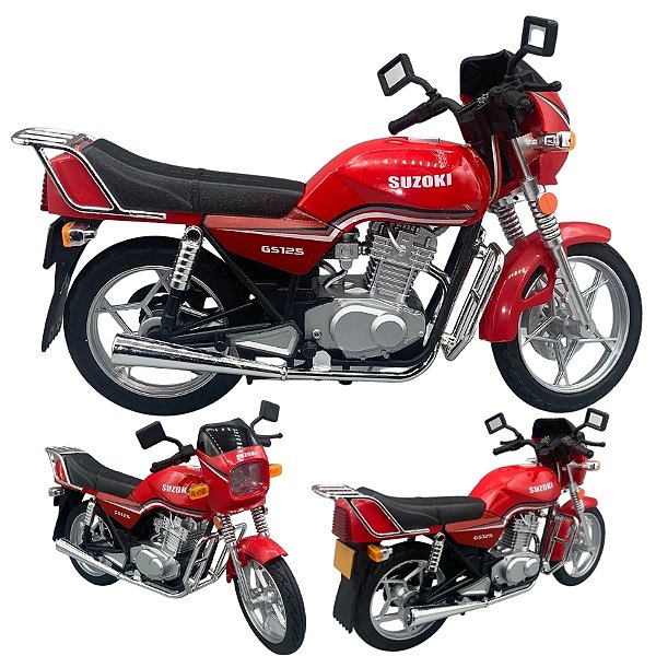 Miniatura Moto Suzuki Gs 125 Escala 1:8 Coleção Metal