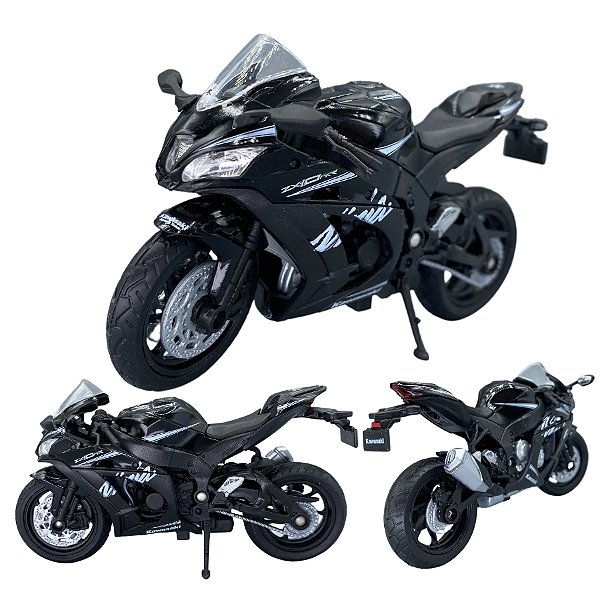 Miniatura Moto Kawasaki Ninja Zx-10rr Coleção Ferro 1/18