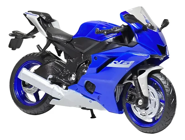 Moto Miniatura Yamaha Yzf-r6 Coleção Ferro Escala 1:18