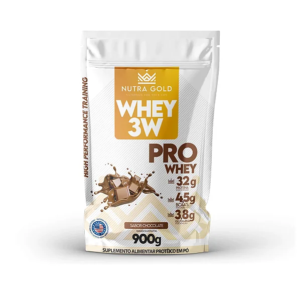 Whey Nutra Gold Pro 3W - 900g - Refil